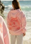 Everything Comes in Waves Hoodie in Pink