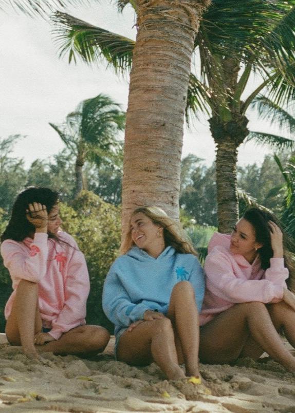 Everything Comes in Waves Hoodie in Blue