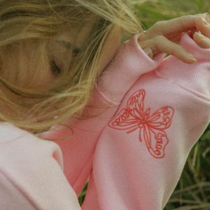 To Live For the Hope of it All Hoodie in Pink