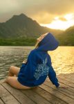 Hawaii Hibiscus Hoodie in Oceanic