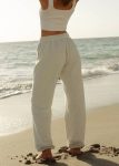 Puff Sweatpants in Heather White