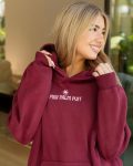 Live in the Moment Hoodie in Cherry