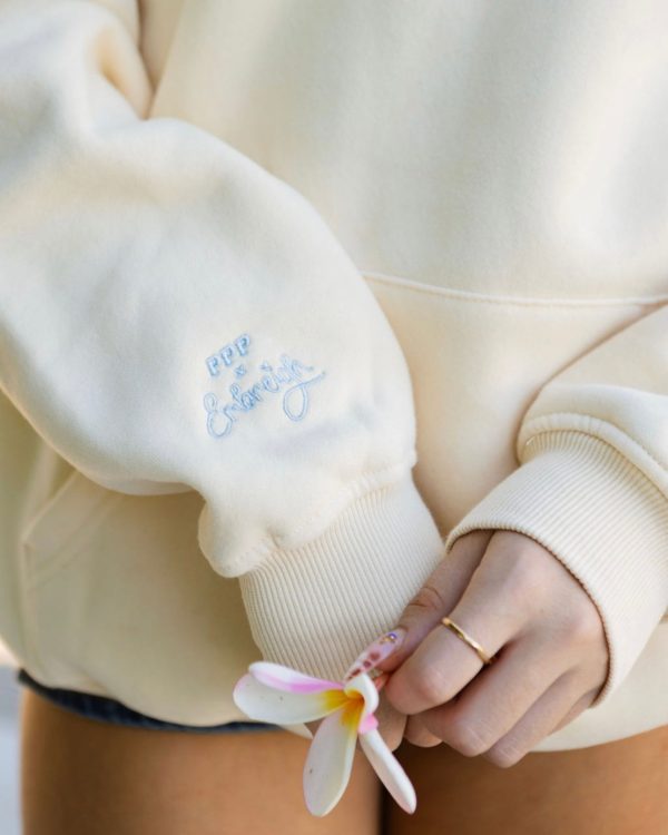 Live in the Moment Hoodie in Sand